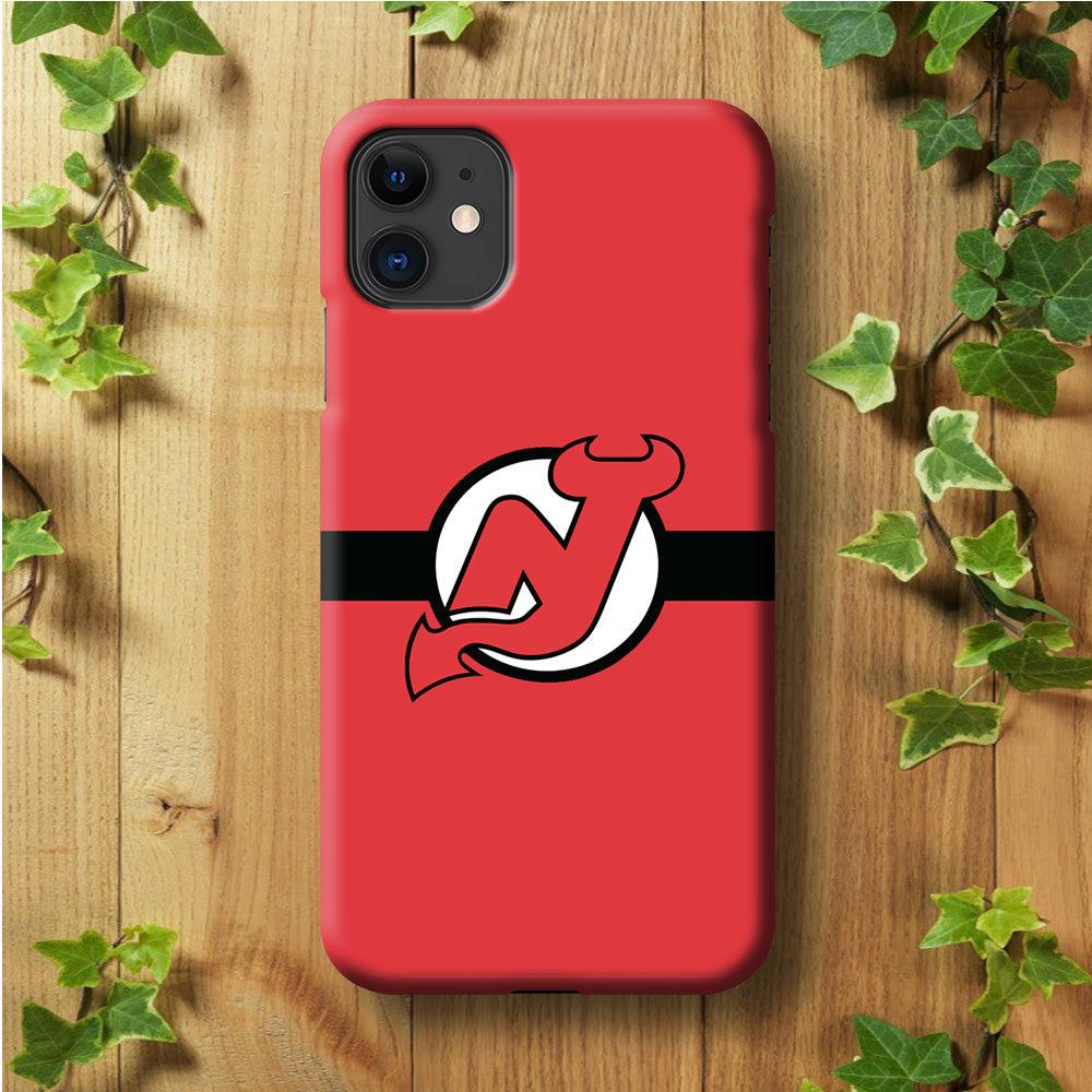 Hockey New Jersey Devils NHL 002 iPhone 11 Case-Plastic / Full Wrap (3D Case)-Xtracase