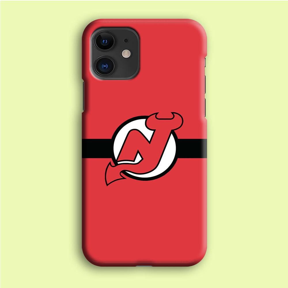 Hockey New Jersey Devils NHL 002 iPhone 12 Case-Plastic / Full Wrap (3D Case)-Xtracase