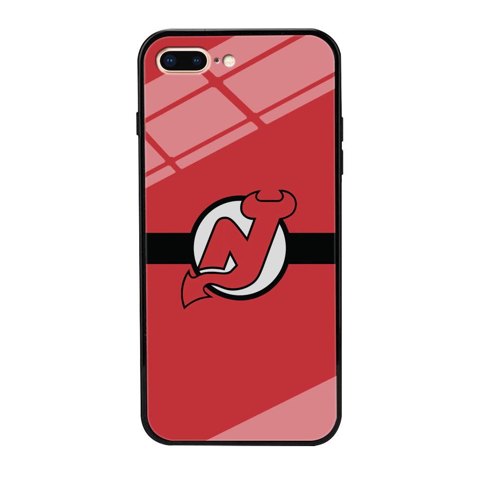 Hockey New Jersey Devils NHL 002 iPhone 7 Plus Case-Tempered Glass Case-Xtracase
