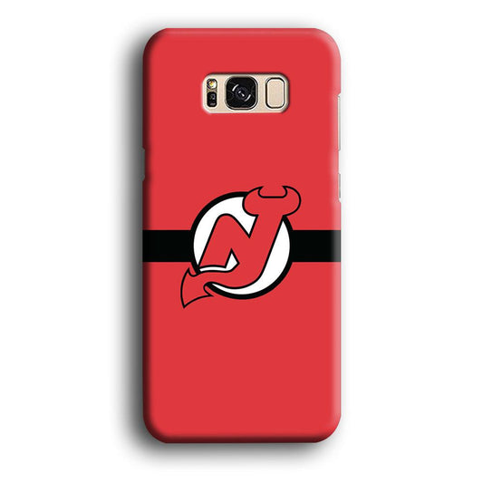Hockey New Jersey Devils NHL 002 Samsung Galaxy S8 Case-Plastic / Full Wrap (3D Case)-Xtracase