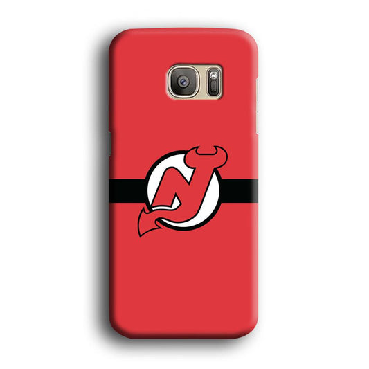 Hockey New Jersey Devils NHL 002 Samsung Galaxy S7 Edge Case-Plastic / Full Wrap (3D Case)-Xtracase