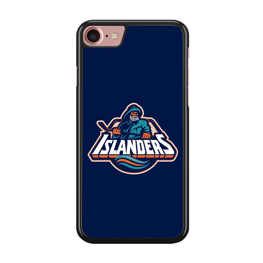 Hockey New York Islanders NHL 001 iPhone SE 2020 Case-Rubber / Black (2D Case)-Xtracase