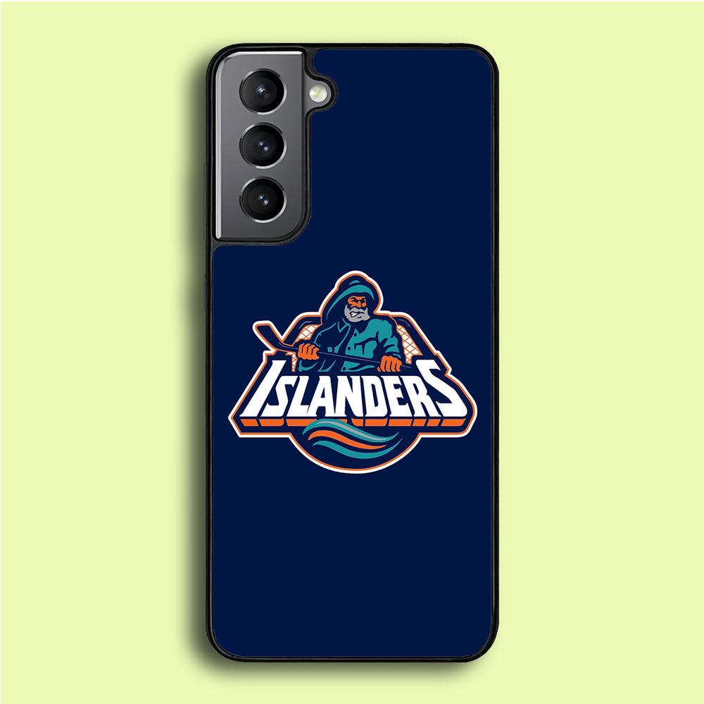 Hockey New York Islanders NHL 001 Samsung Galaxy S21 Plus Case-Plastic / Full Wrap (3D Case)-Xtracase