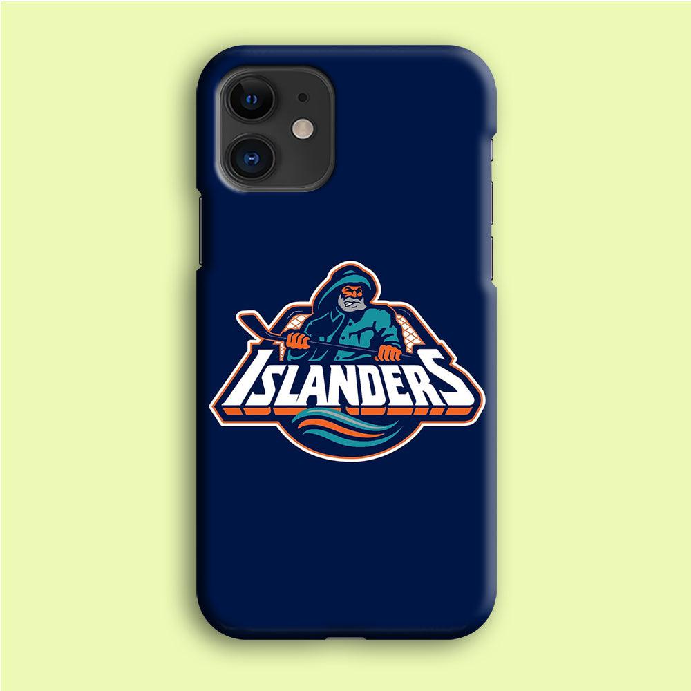 Hockey New York Islanders NHL 001 iPhone 12 Case-Plastic / Full Wrap (3D Case)-Xtracase