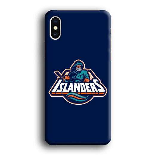 Hockey New York Islanders NHL 001 iPhone X Case-Plastic / Full Wrap (3D Case)-Xtracase