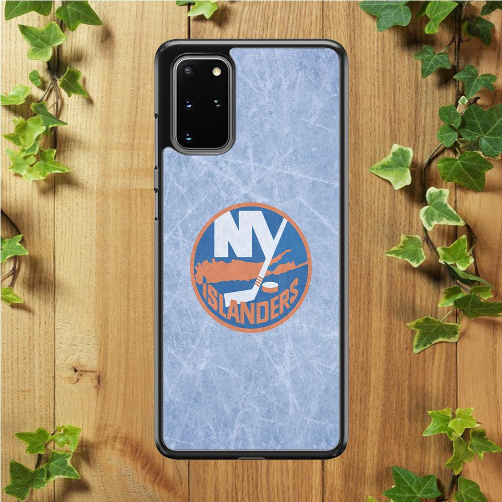 Hockey New York Islanders NHL 002 Samsung Galaxy S20 Plus Case-Rubber / White (2D Case)-Xtracase