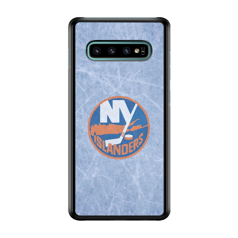 Hockey New York Islanders NHL 002 Samsung Galaxy S10 Case-Plastic / Full Wrap (3D Case)-Xtracase