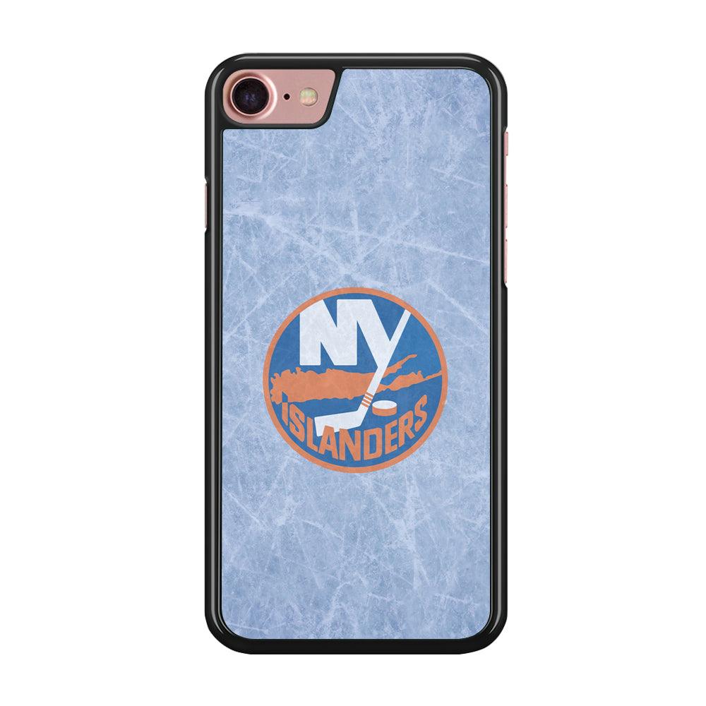 Hockey New York Islanders NHL 002 iPhone SE 2020 Case-Rubber / Black (2D Case)-Xtracase