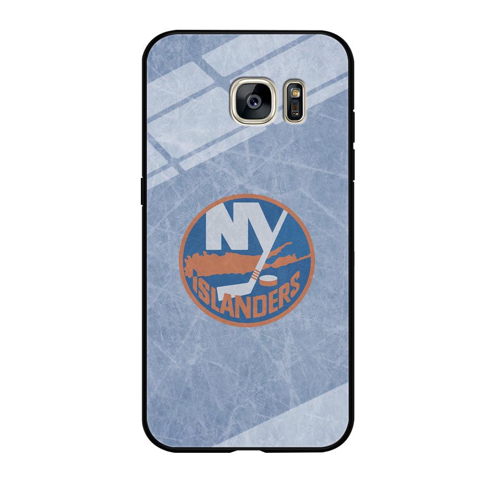 Hockey New York Islanders NHL 002 Samsung Galaxy S7 Edge Case-Tempered Glass Case-Xtracase