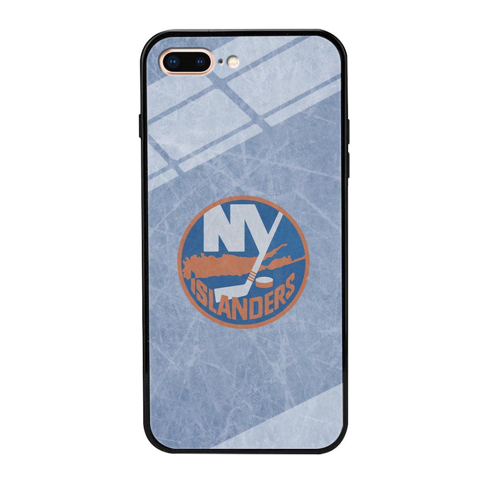Hockey New York Islanders NHL 002 iPhone 8 Plus Case-Tempered Glass Case-Xtracase