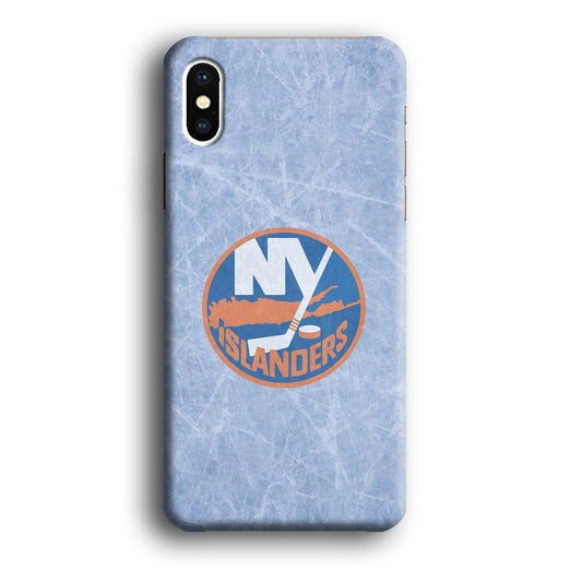 Hockey New York Islanders NHL 002 iPhone X Case-Plastic / Full Wrap (3D Case)-Xtracase
