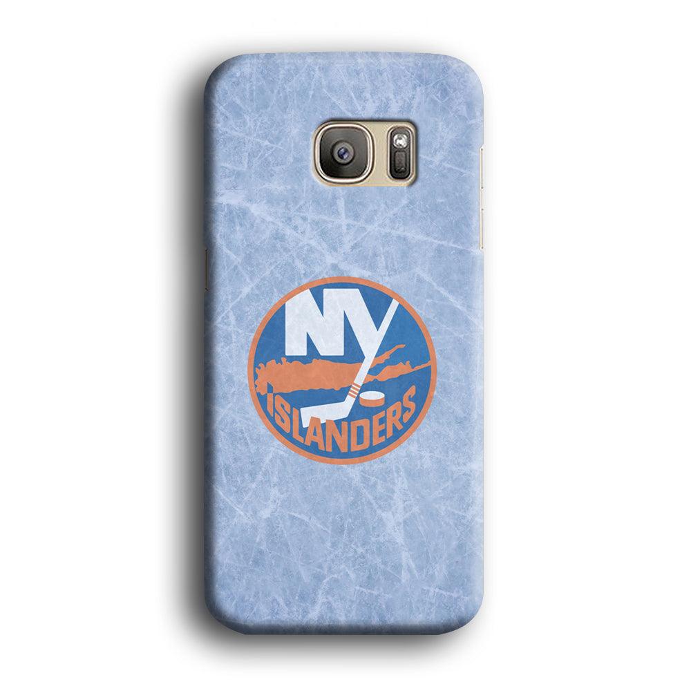 Hockey New York Islanders NHL 002 Samsung Galaxy S7 Edge Case-Plastic / Full Wrap (3D Case)-Xtracase