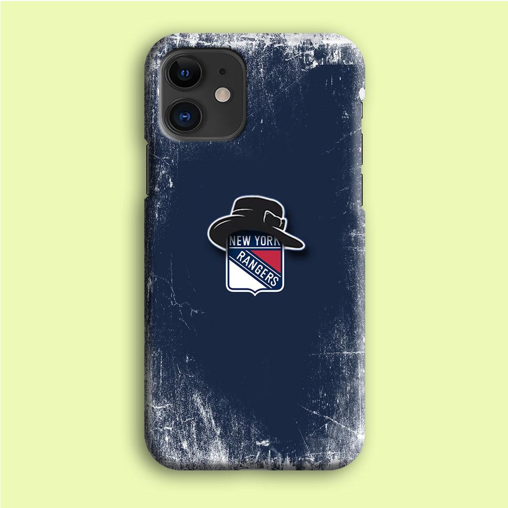 Hockey New York Rangers NHL 001 iPhone 12 Mini Case-Plastic / Full Wrap (3D Case)-Xtracase