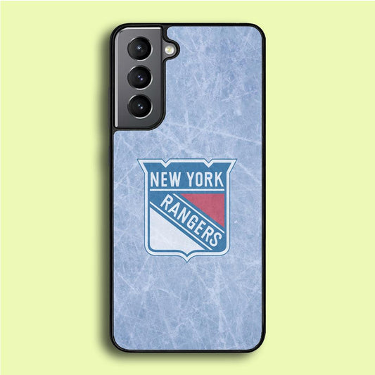 Hockey New York Rangers NHL 002 Samsung Galaxy S21 Plus Case-Rubber / Black (2D Case)-Xtracase