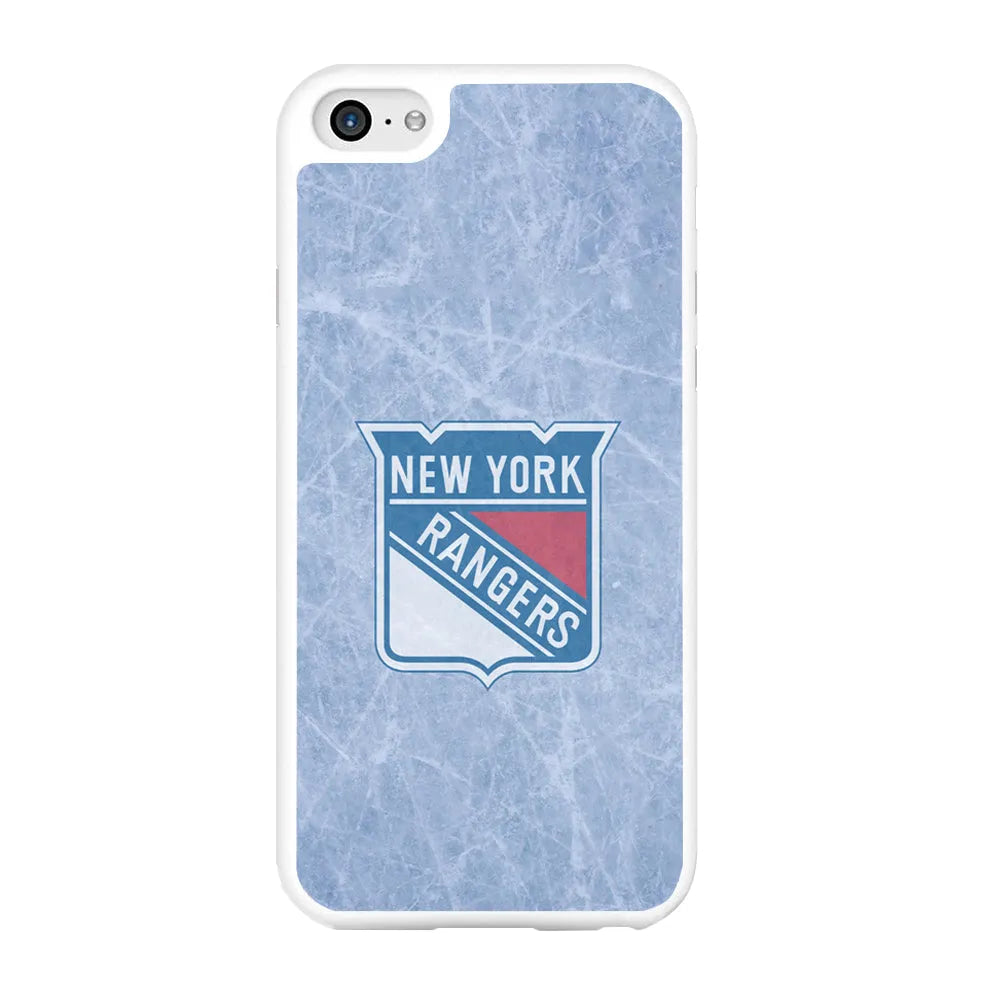 Hockey New York Rangers NHL 002 iPhone 6 | 6s Case-Rubber / White (2D Case)-Xtracase