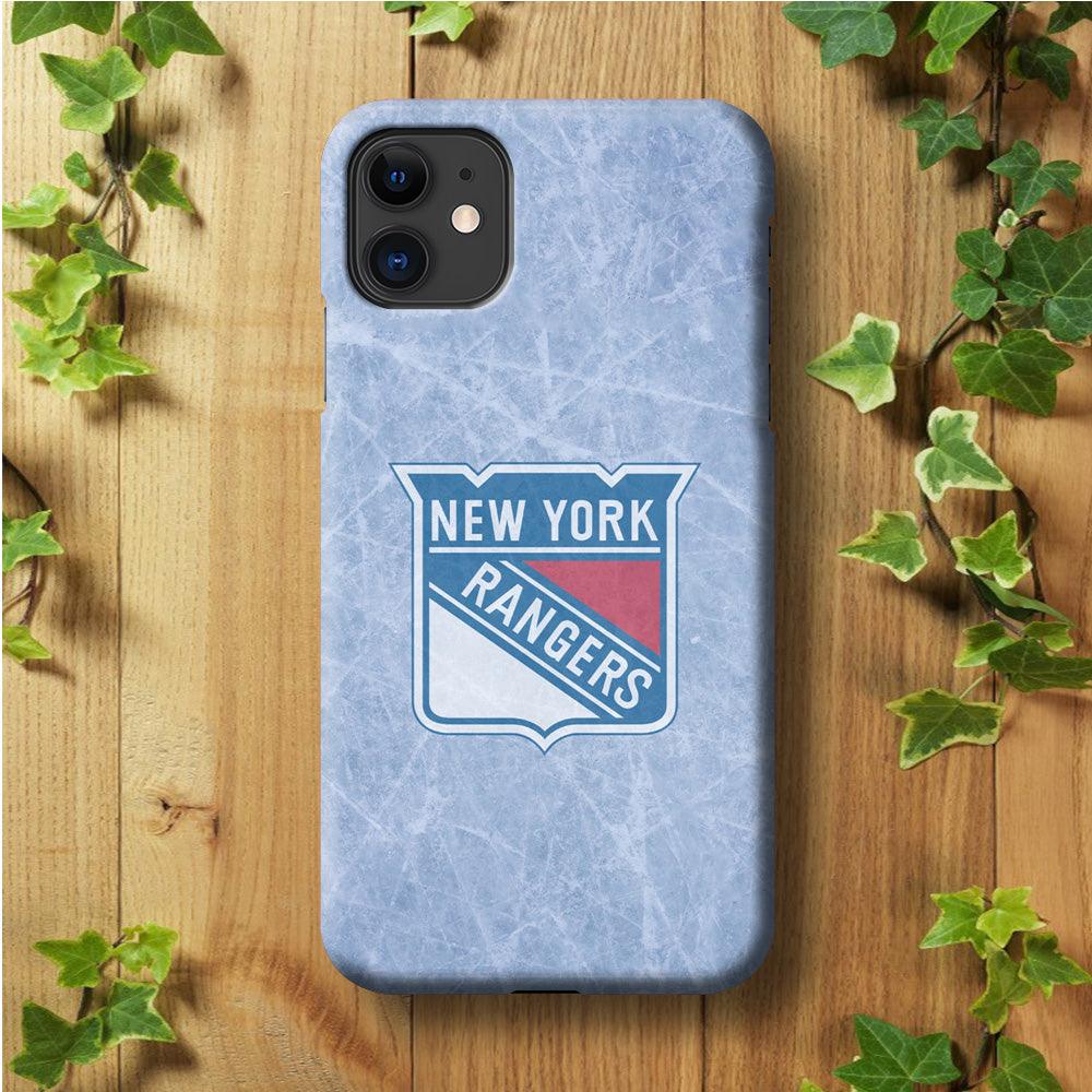 Hockey New York Rangers NHL 002 iPhone 11 Case-Plastic / Full Wrap (3D Case)-Xtracase