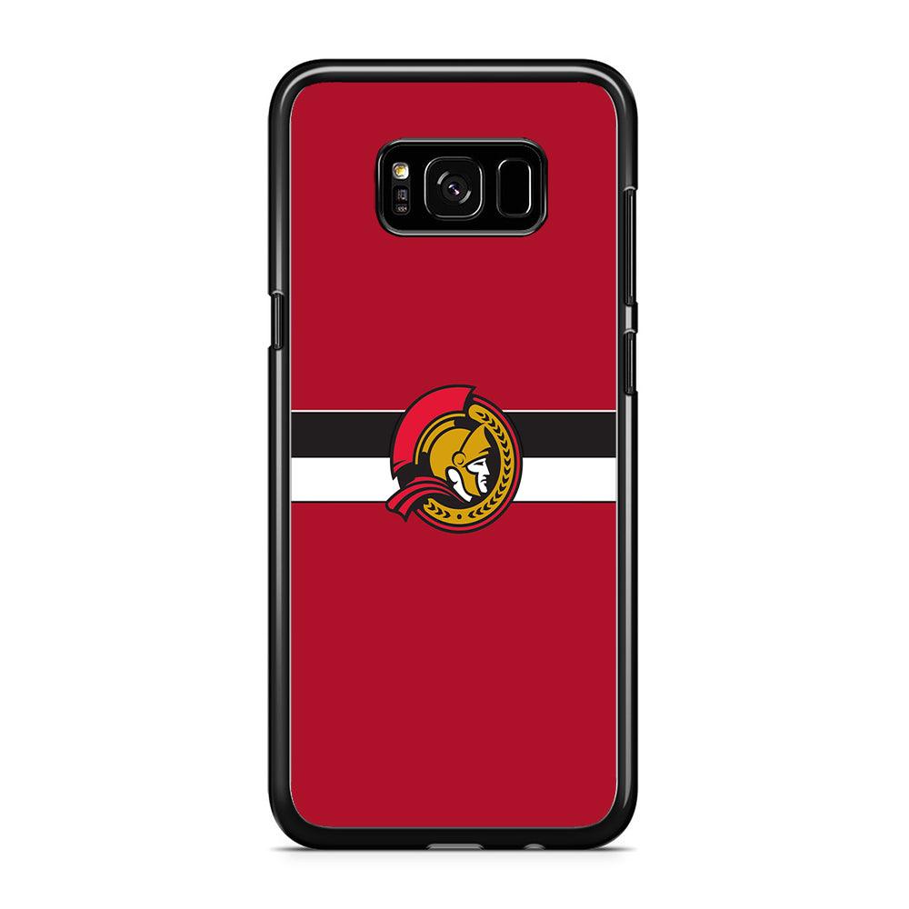 Hockey Ottawa Senators NHL 001 Samsung Galaxy S8 Case-Rubber / Black (2D Case)-Xtracase