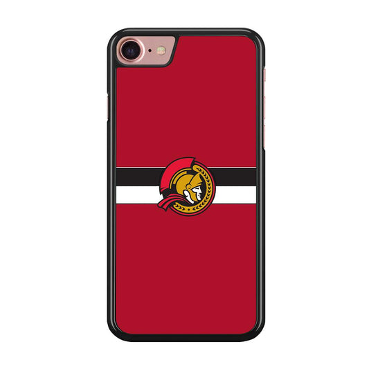 Hockey Ottawa Senators NHL 001 iPhone SE 2020 Case-Rubber / Black (2D Case)-Xtracase