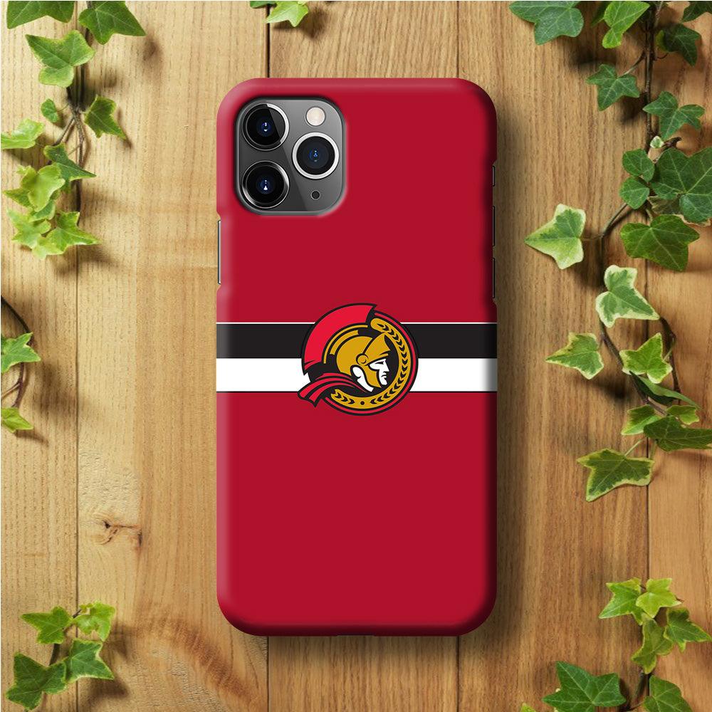 Hockey Ottawa Senators NHL 001 iPhone 11 Pro Max Case-Plastic / Full Wrap (3D Case)-Xtracase