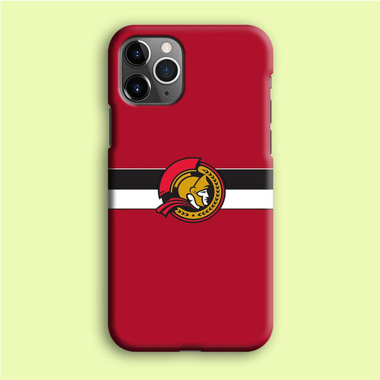 Hockey Ottawa Senators NHL 001 iPhone 12 Pro Case-Plastic / Full Wrap (3D Case)-Xtracase