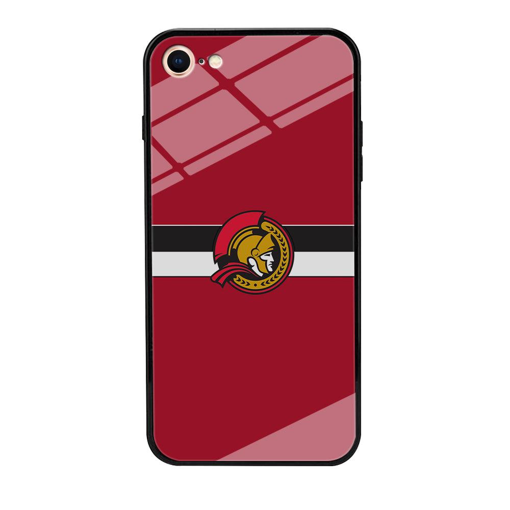 Hockey Ottawa Senators NHL 001 iPhone 7 Case-Tempered Glass Case-Xtracase