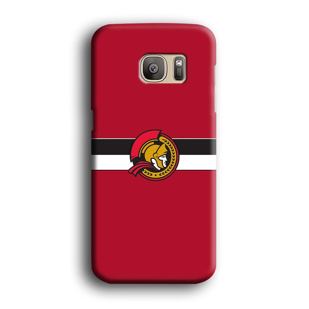 Hockey Ottawa Senators NHL 001 Samsung Galaxy S7 Edge Case-Plastic / Full Wrap (3D Case)-Xtracase