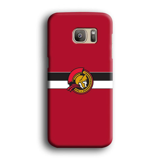 Hockey Ottawa Senators NHL 001 Samsung Galaxy S7 Edge Case-Plastic / Full Wrap (3D Case)-Xtracase