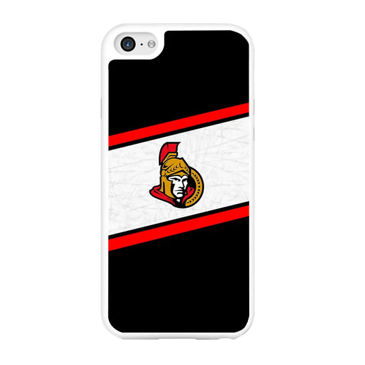 Hockey Ottawa Senators NHL 002 iPhone 6 Plus | 6s Plus Case-Rubber / White (2D Case)-Xtracase