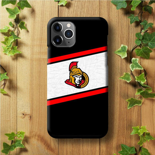 Hockey Ottawa Senators NHL 002 iPhone 11 Pro Max Case-Plastic / Full Wrap (3D Case)-Xtracase