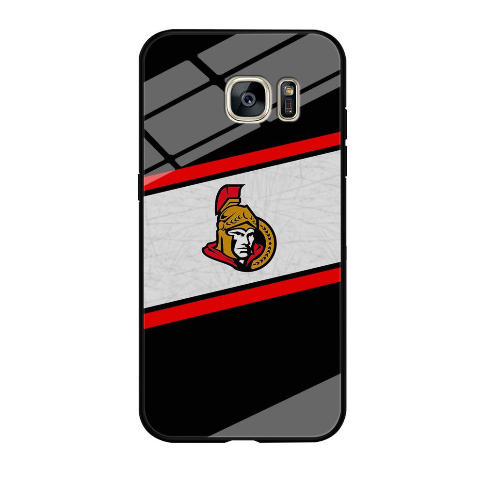 Hockey Ottawa Senators NHL 002 Samsung Galaxy S7 Edge Case-Tempered Glass Case-Xtracase