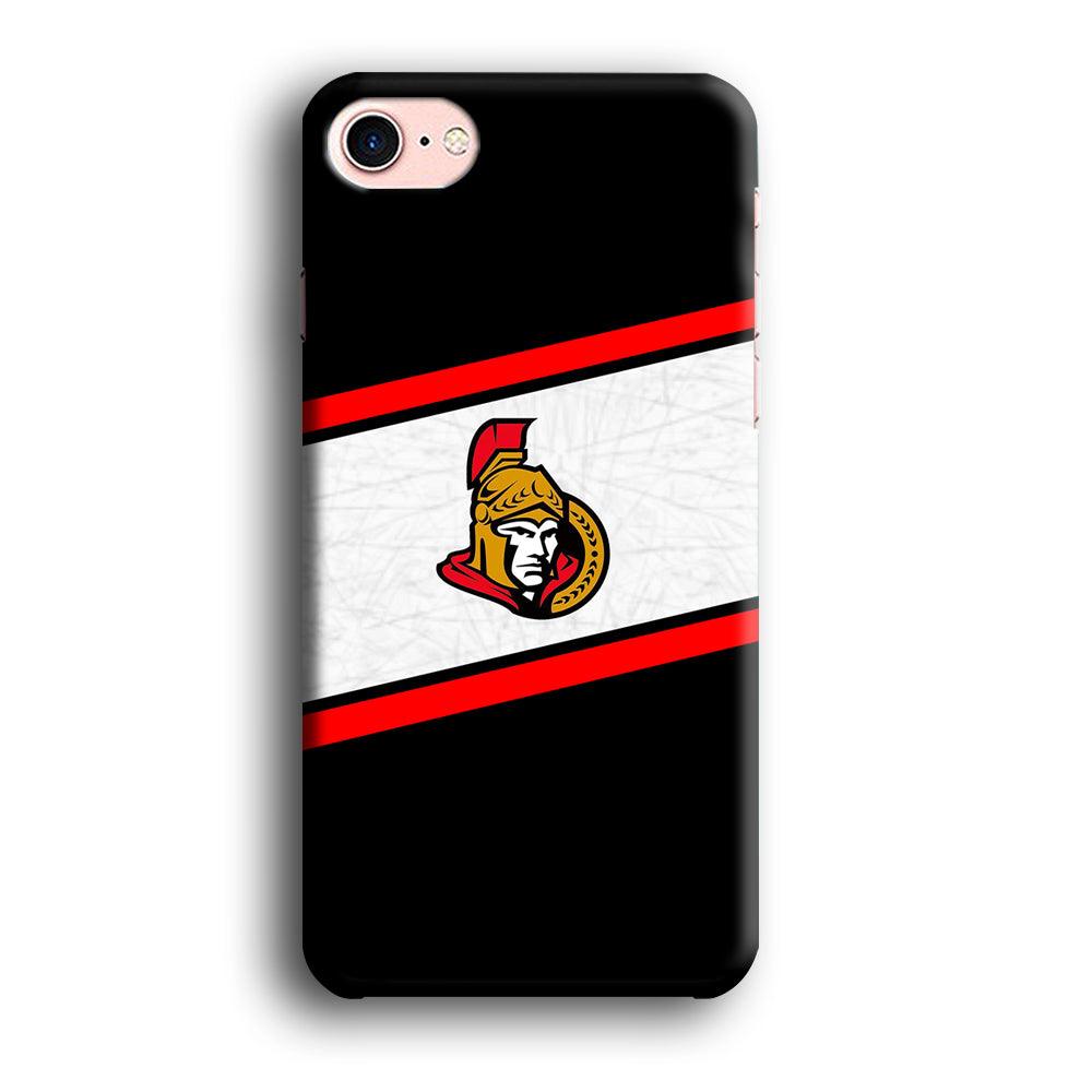 Hockey Ottawa Senators NHL 002 iPhone 8 Case-Plastic / Full Wrap (3D Case)-Xtracase