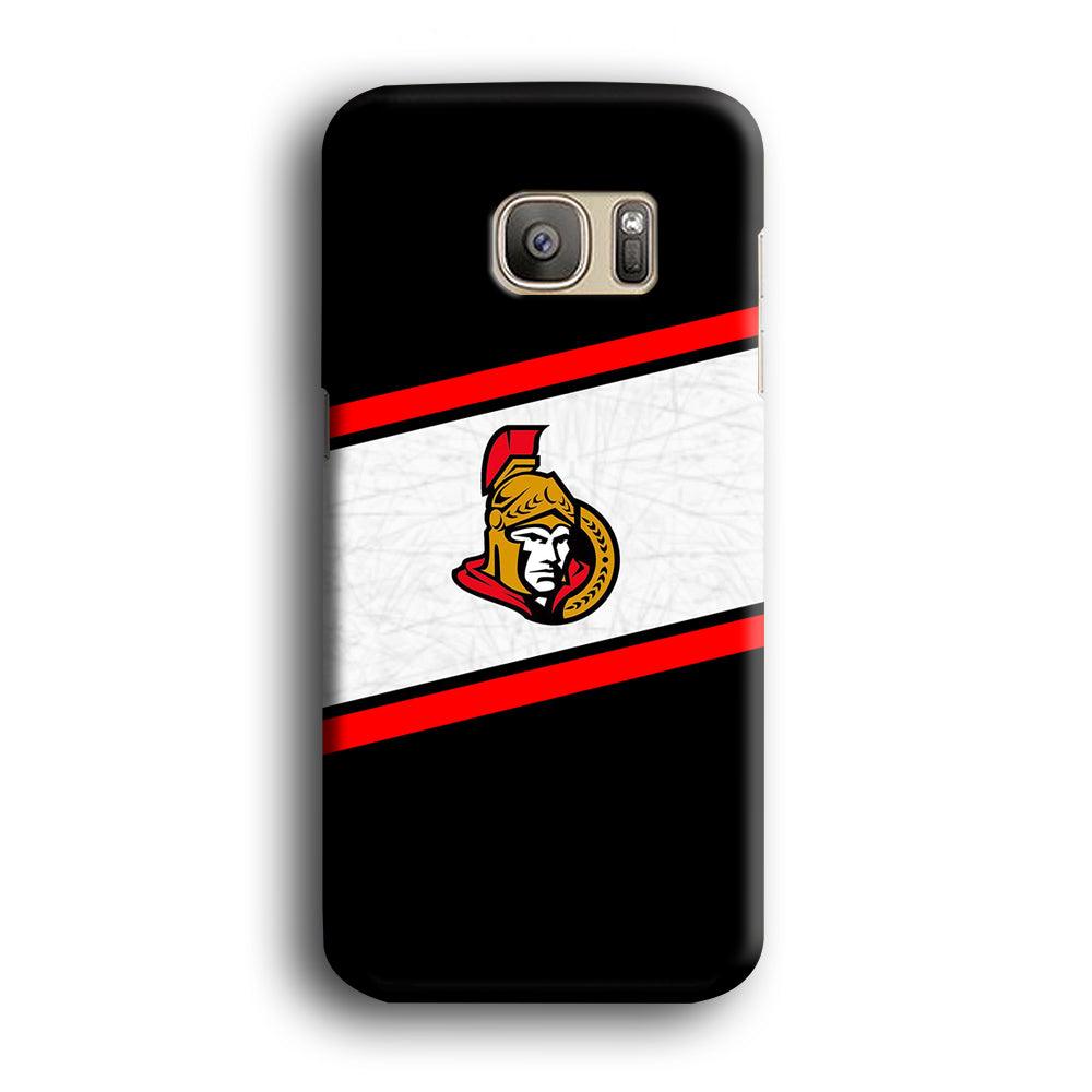 Hockey Ottawa Senators NHL 002 Samsung Galaxy S7 Edge Case-Plastic / Full Wrap (3D Case)-Xtracase