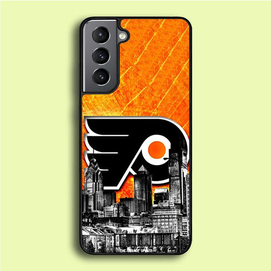 Hockey Philadelphia Flyers NHL 001 Samsung Galaxy S21 Plus Case-Rubber / Black (2D Case)-Xtracase