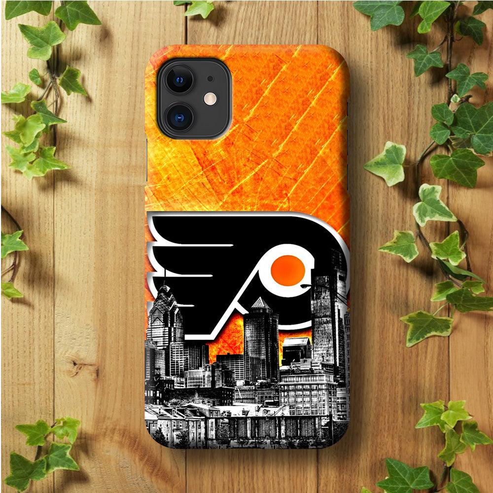 Hockey Philadelphia Flyers NHL 001 iPhone 11 Case-Plastic / Full Wrap (3D Case)-Xtracase