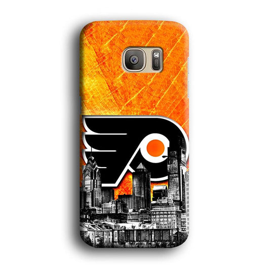 Hockey Philadelphia Flyers NHL 001 Samsung Galaxy S7 Edge Case-Plastic / Full Wrap (3D Case)-Xtracase