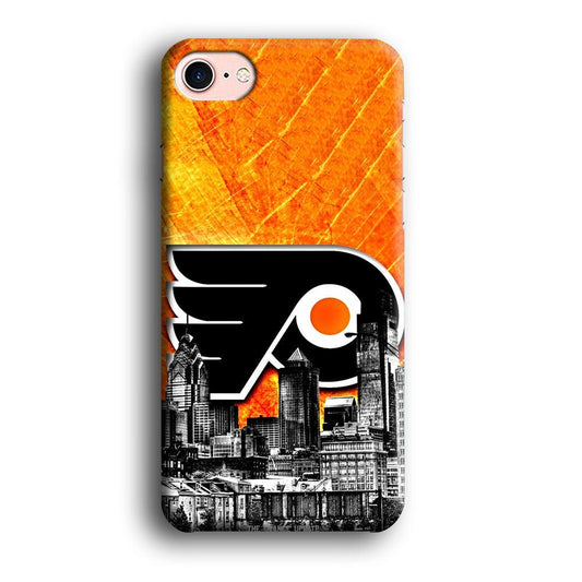 Hockey Philadelphia Flyers NHL 001 iPhone 8 Case-Plastic / Full Wrap (3D Case)-Xtracase