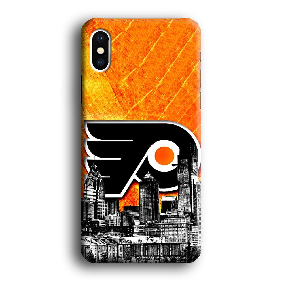 Hockey Philadelphia Flyers NHL 001 iPhone Xs Case-Plastic / Full Wrap (3D Case)-Xtracase