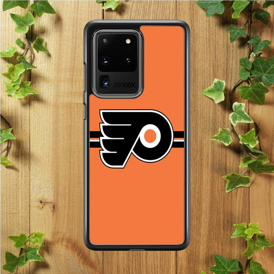Hockey Philadelphia Flyers NHL 002 Samsung Galaxy S20 Ultra Case-Rubber / Black (2D Case)-Xtracase