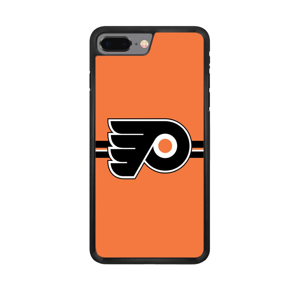 Hockey Philadelphia Flyers NHL 002 iPhone 7 Plus Case-Rubber / Black (2D Case)-Xtracase