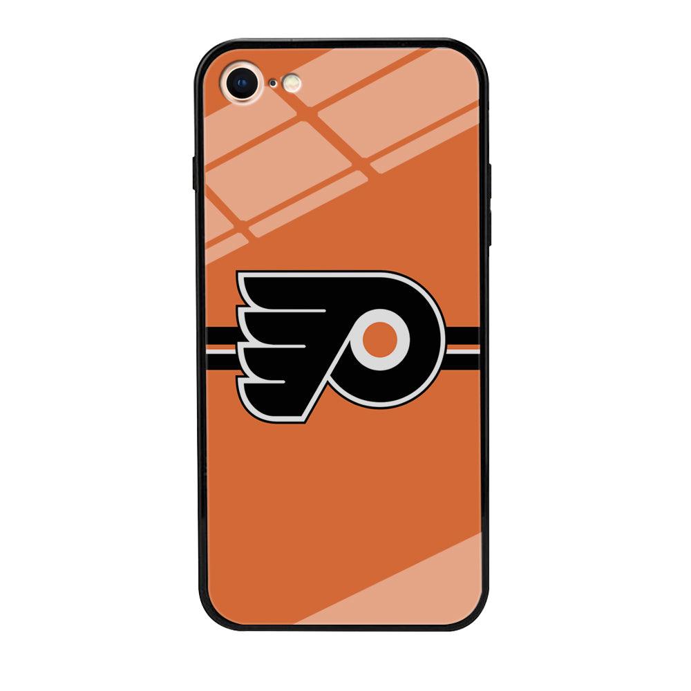 Hockey Philadelphia Flyers NHL 002 iPhone 8 Case-Tempered Glass Case-Xtracase