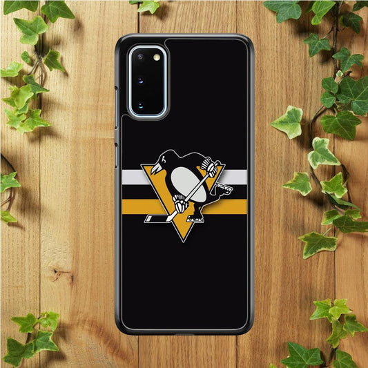 Hockey Pittsburgh Penguins NHL 001 Samsung Galaxy S20 Case-Rubber / Black (2D Case)-Xtracase