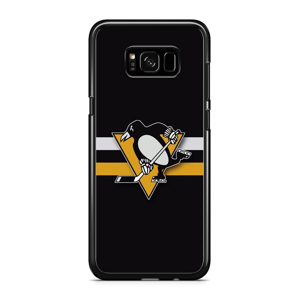Hockey Pittsburgh Penguins NHL 001 Samsung Galaxy S8 Case-Rubber / Black (2D Case)-Xtracase