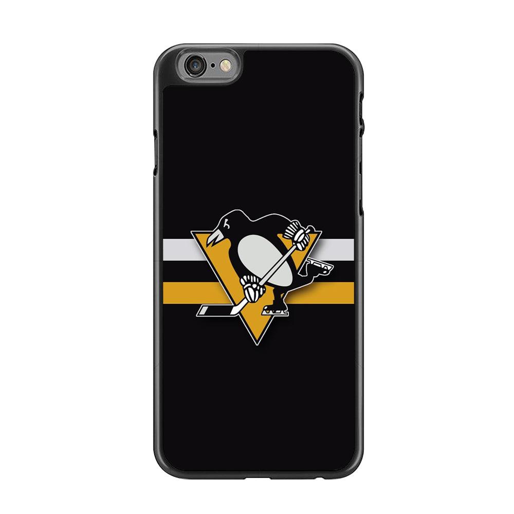 Hockey Pittsburgh Penguins NHL 001 iPhone 6 | 6s Case-Rubber / Black (2D Case)-Xtracase