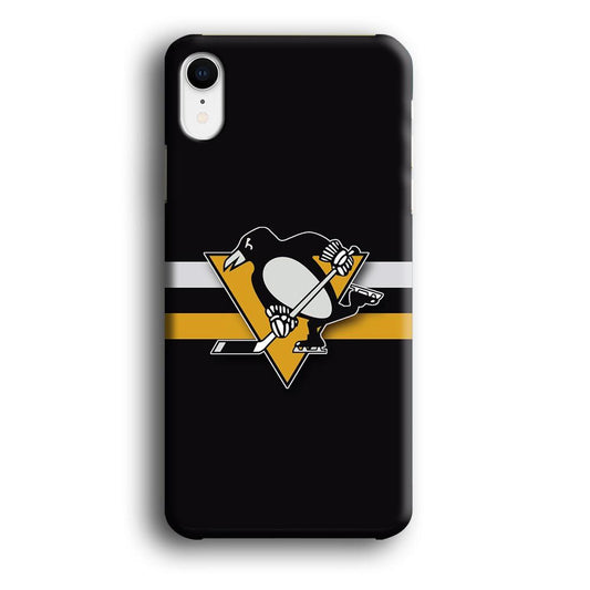 Hockey Pittsburgh Penguins NHL 001 iPhone XR Case-Plastic / Full Wrap (3D Case)-Xtracase