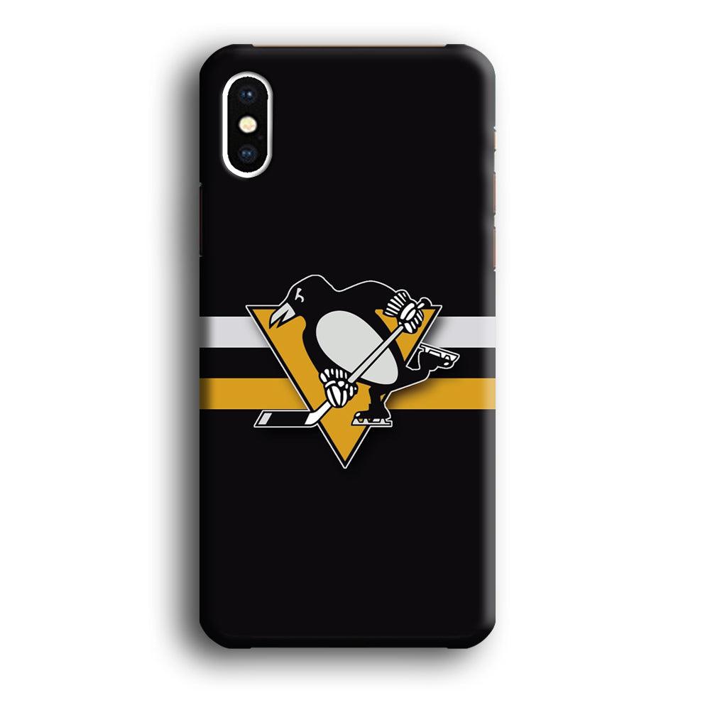 Hockey Pittsburgh Penguins NHL 001 iPhone Xs Max Case-Plastic / Full Wrap (3D Case)-Xtracase