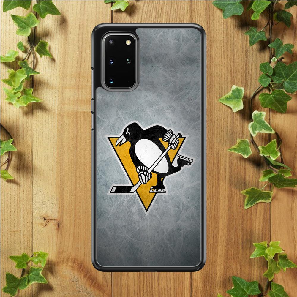 Hockey Pittsburgh Penguins NHL 002 Samsung Galaxy S20 Plus Case-Rubber / Black (2D Case)-Xtracase