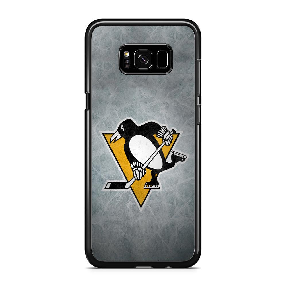 Hockey Pittsburgh Penguins NHL 002 Samsung Galaxy S8 Plus Case-Rubber / Black (2D Case)-Xtracase