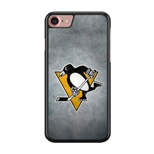 Hockey Pittsburgh Penguins NHL 002 iPhone SE 2020 Case-Rubber / Black (2D Case)-Xtracase
