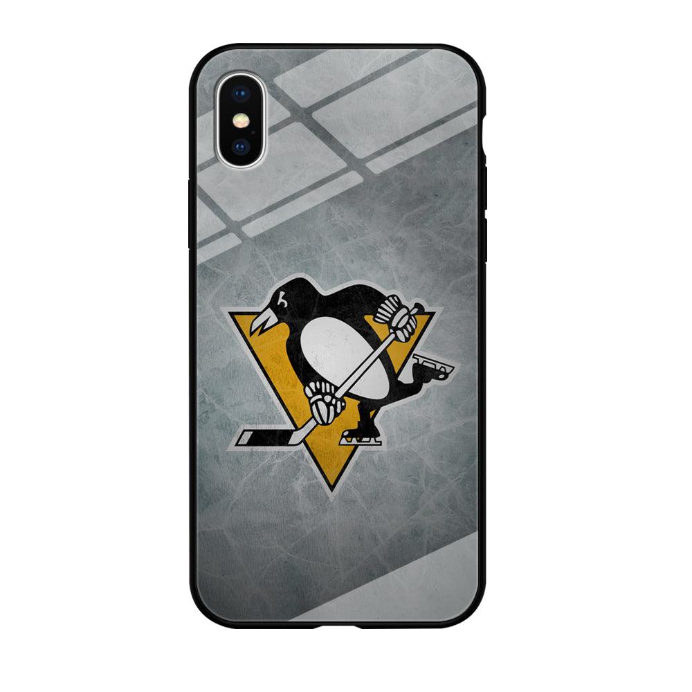 Hockey Pittsburgh Penguins NHL 002 iPhone Xs Max Case-Tempered Glass Case-Xtracase