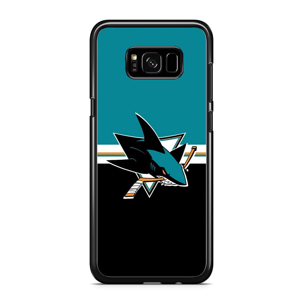 Hockey San Jose Sharks NHL 001 Samsung Galaxy S8 Plus Case-Rubber / Black (2D Case)-Xtracase